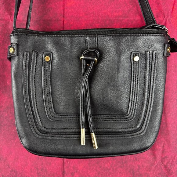 A.N.A NEW APROACH WOMEN SHOULDER SMALL BAG WITH ADJUSTABLE STRAP, BLACK - Picture 10 of 12